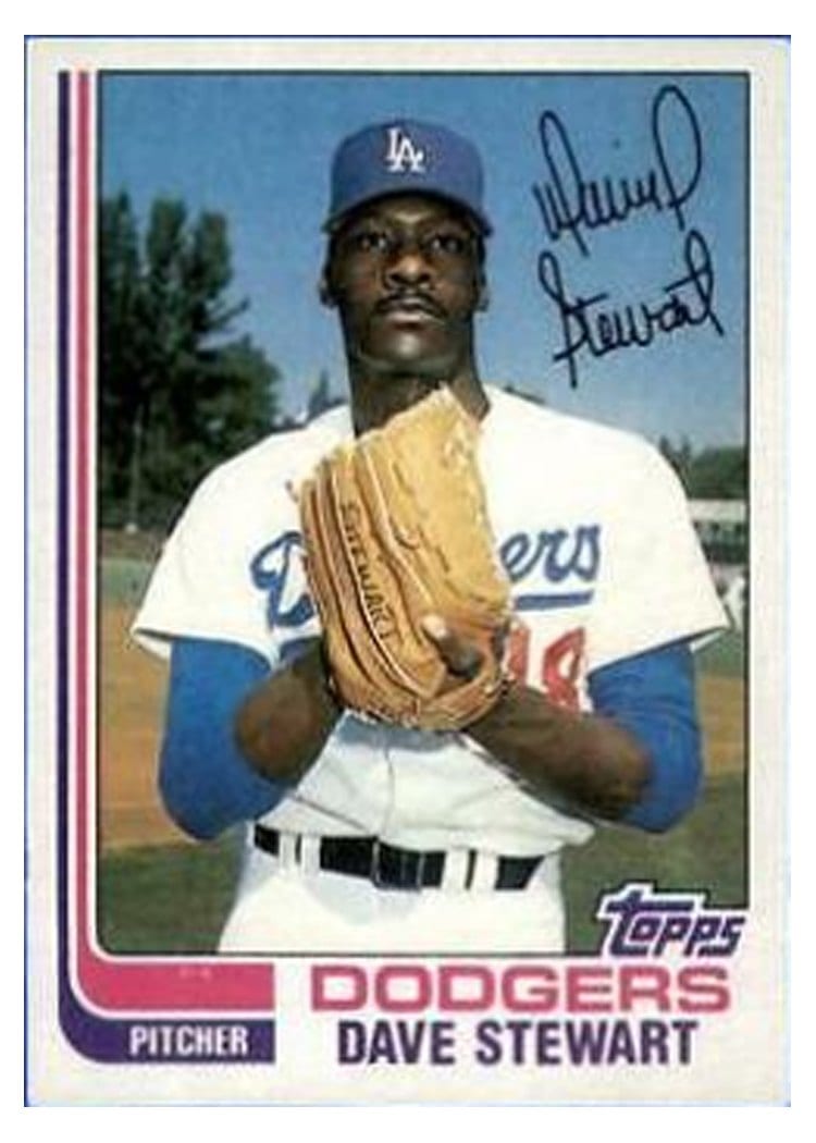 1982 Topps Dave Stewart #213 card