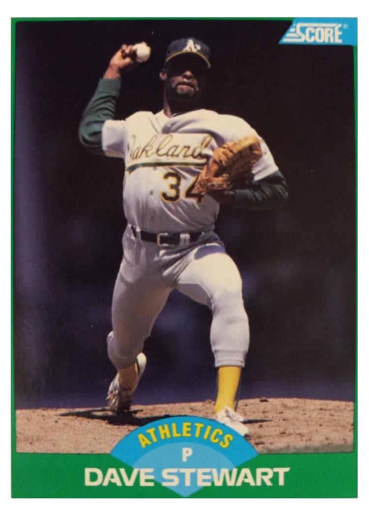 1989 Score Dave Stewart #32 card