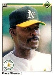 1990 Upper Deck Base Set Dave Stewart #272 card