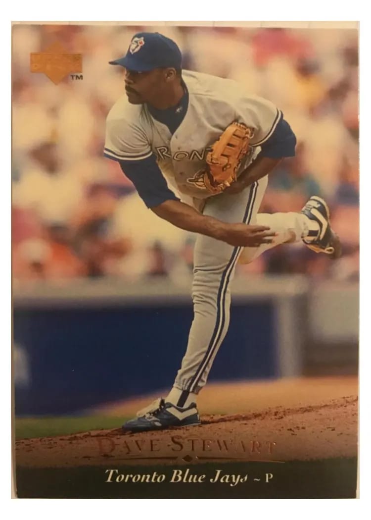 1995 Upper Deck Dave Stewart #36 card