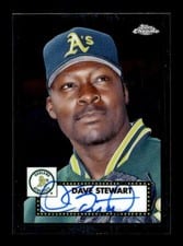 2021 Topps Chrome Platinum Anniversary Autographs Dave Stewart #PA-DAS card