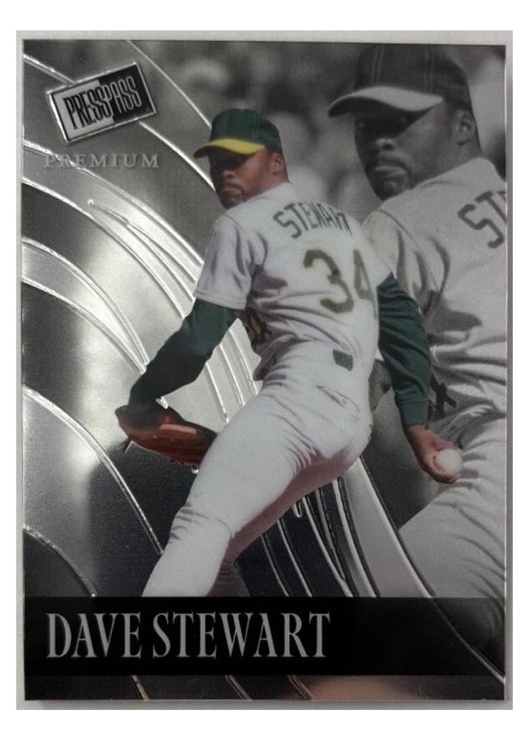2024 Leaf Press Pass Premium Baseball Retro Dave Stewart #RB-21 card