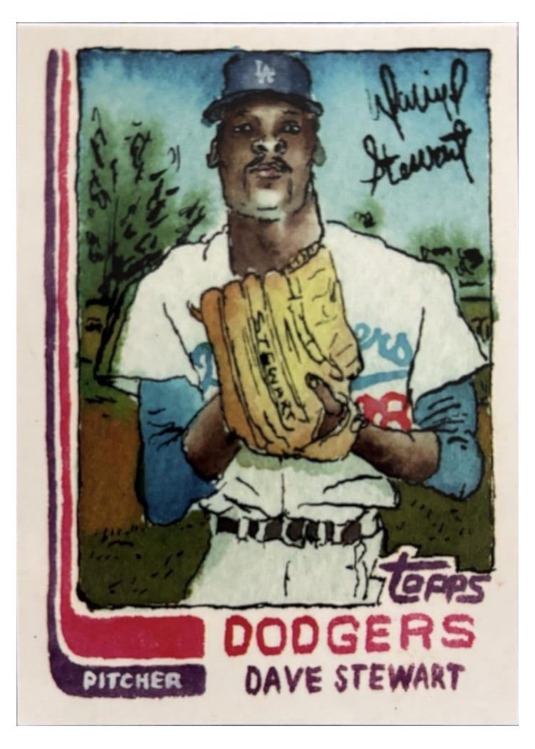2025 Topps Shoebox Treasures Base Set Dave Stewart #7 card