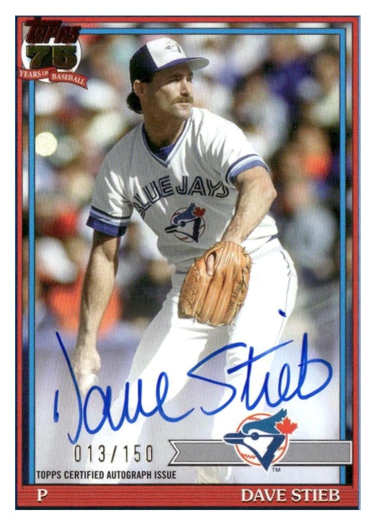 2026 Topps 1991 Topps Autographs Dave Stieb #91A-DAS card
