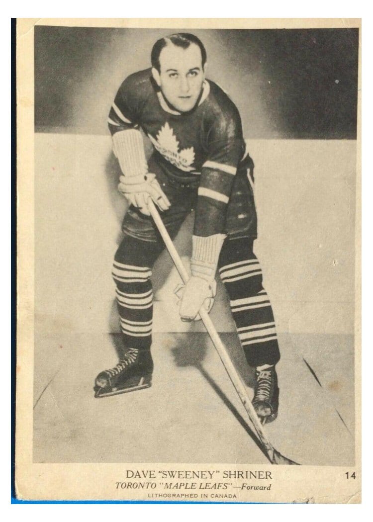 1939 O-Pee-Chee V301-1 Dave 'Sweeney' Shriner #14 card