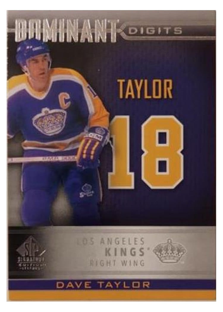 2020-21 SP Signature Edition Legends Dominant Digits Dave Taylor #DD-22 card