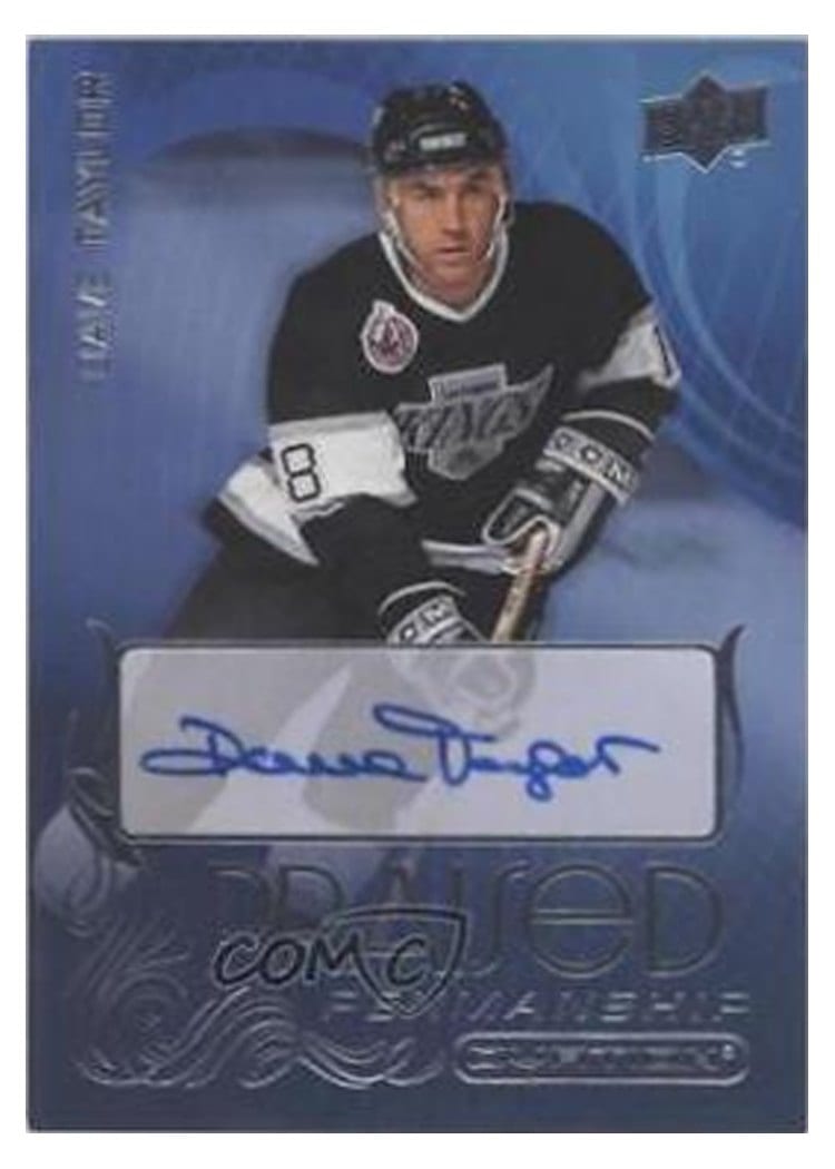 2021-22 Upper Deck Ovation Praised Penmanship Dave Taylor #PP-DT card