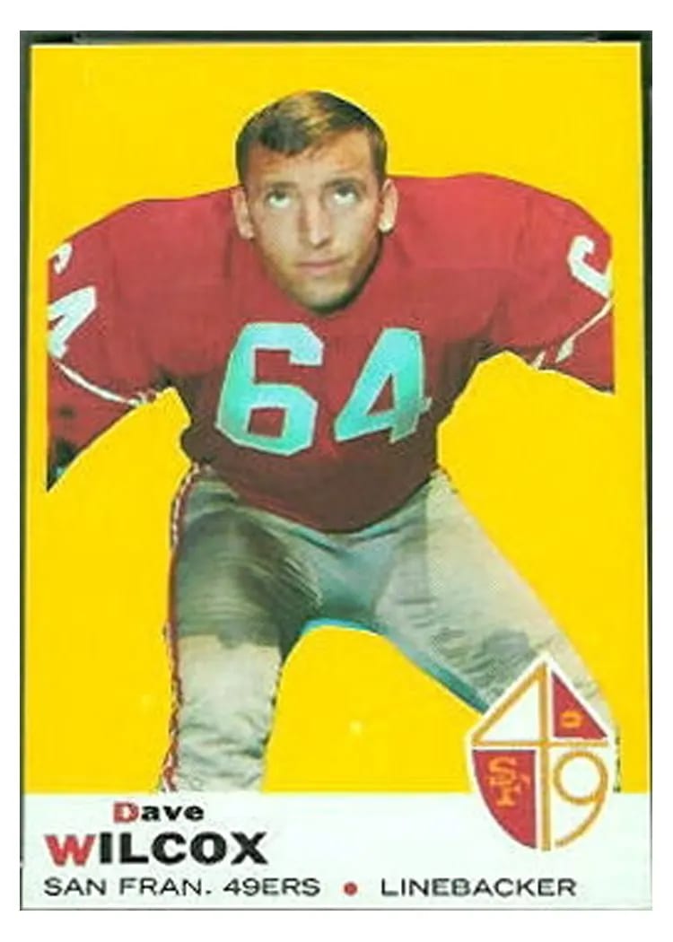 1969 Topps Dave Wilcox #44 card
