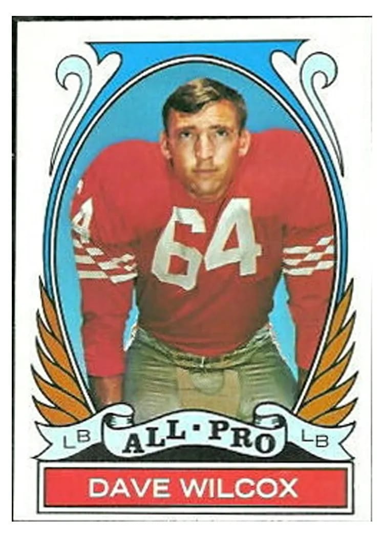 1972 Topps Dave Wilcox All Pro #282 card