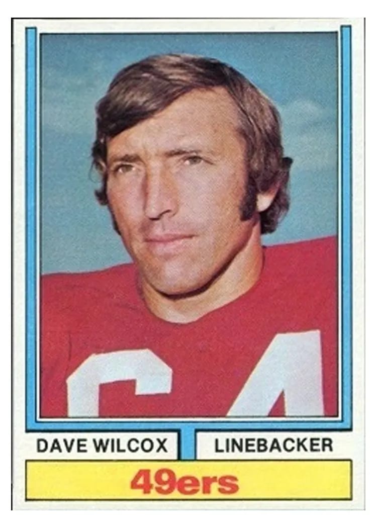 1974 Topps Dave Wilcox #190 card
