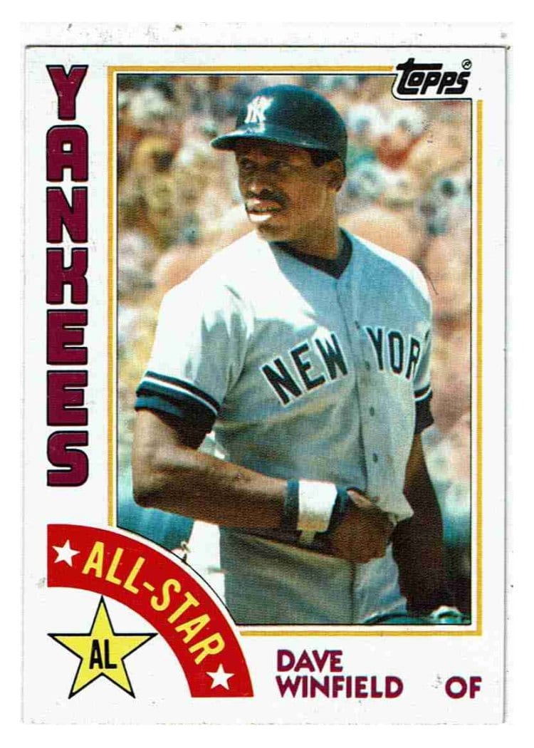 1984 Topps Base Set Dave Winfield #402 card