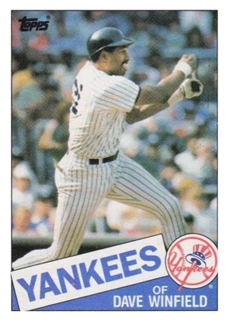 1985 Topps Dave Winfield #180 card