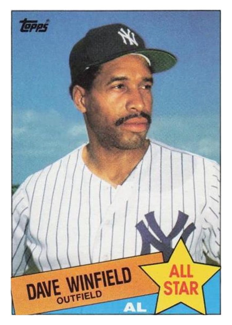 1985 Topps Dave Winfield #705 card