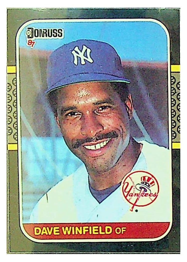 1987 Donruss Dave Winfield #105 card