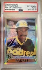 2024 Topps Archives 1990 Topps Batting Leaders Autographs Dave Winfield #90BLA-DW card