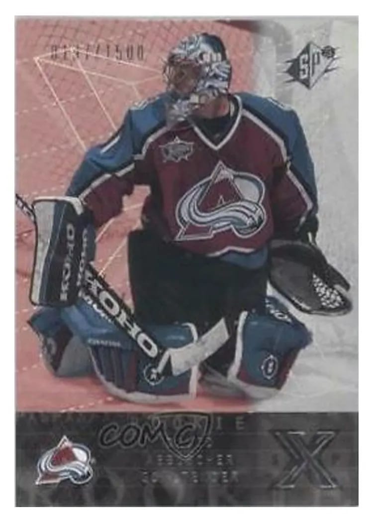2000 SPx David Aebischer #157 card