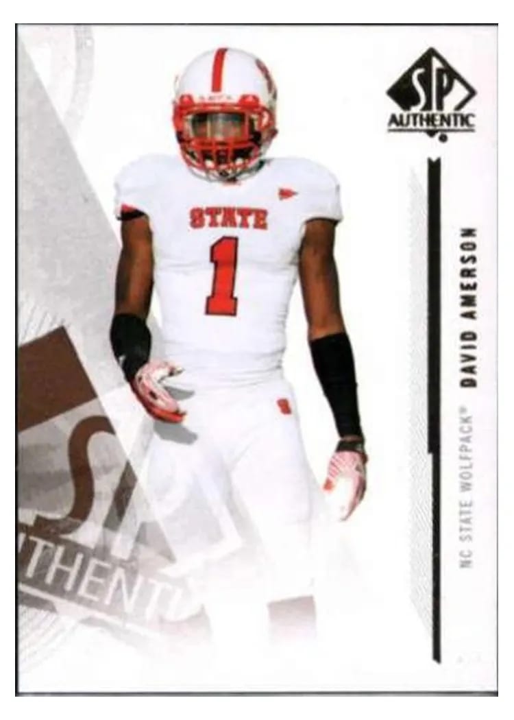 2013 SP Authentic David Amerson #20 card