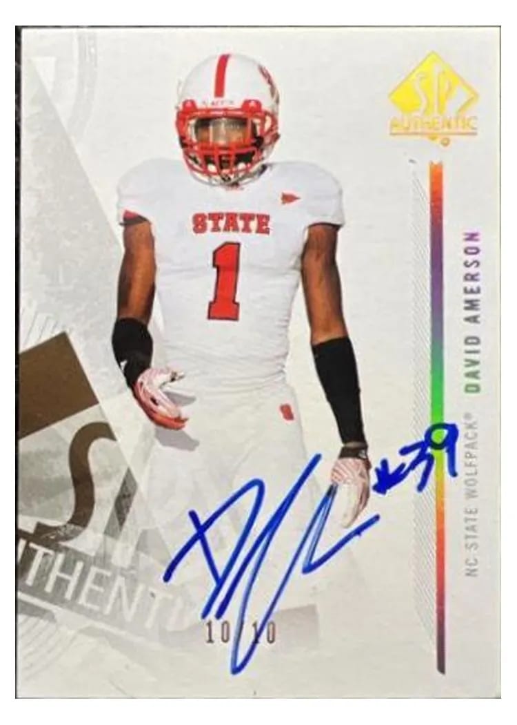 2013 SP Authentic David Amerson #20 card