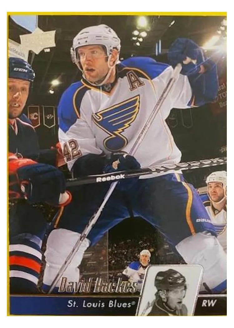 2010 Upper Deck David Backes #29 card