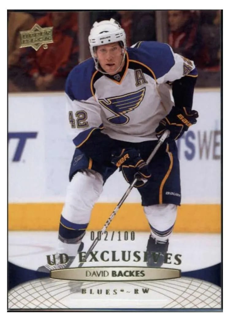 2011 Upper Deck David Backes #33 card