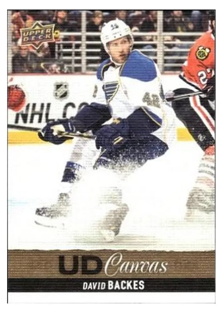 2013 Upper Deck Canvas David Backes #C175 card