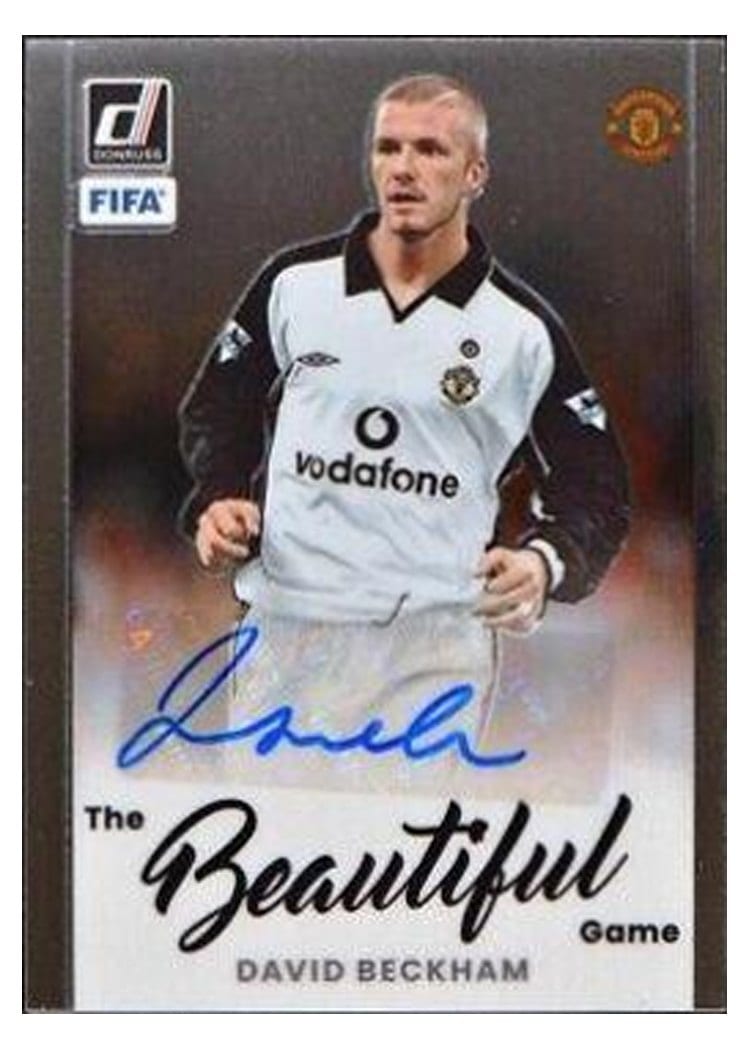 2022 Panini Donruss Beautiful Game Autographs David Beckham #BA-DB card