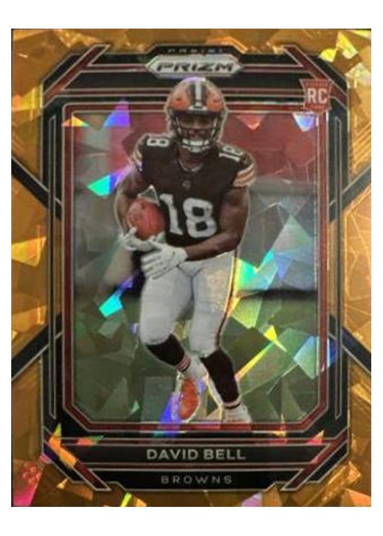 2022 Panini Prizm Base Set David Bell Orange Ice #334 card