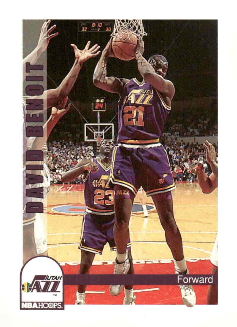 1992-93 Hoops Base Set David Benoit #221 card