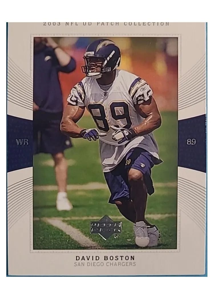 2003 Upper Deck Patch Collection David Boston #41 card