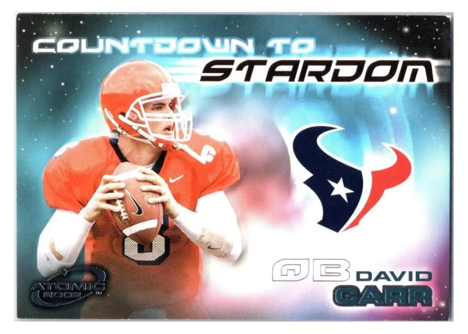 2002 Pacific Atomic David Carr #11 card