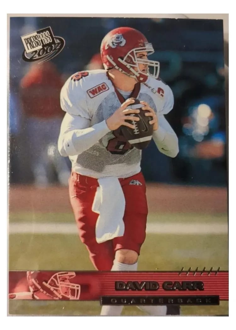 2002 Press Pass David Carr #45 card