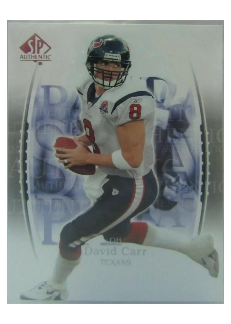 2003 SP Authentic David Carr #8 card