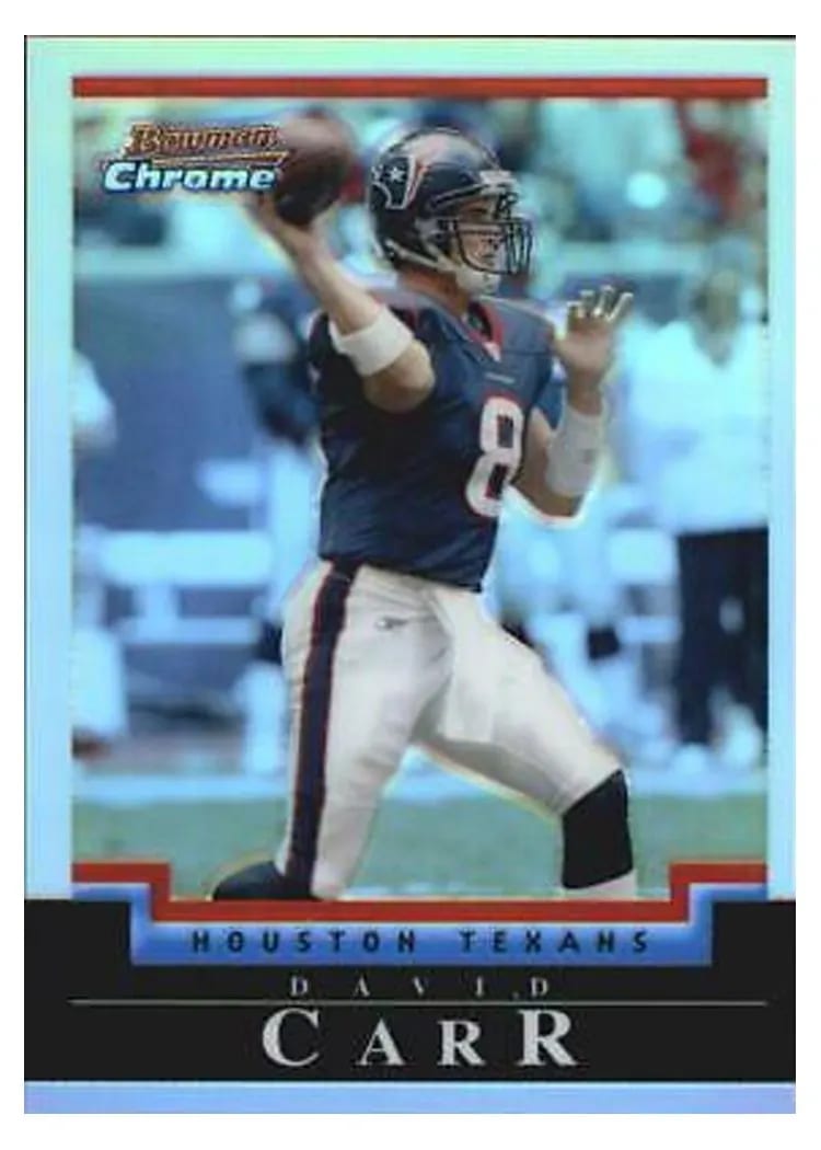 2004 Bowman Chrome David Carr Refractor #94 card
