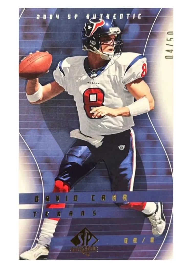 2004 SP Authentic David Carr #34 card