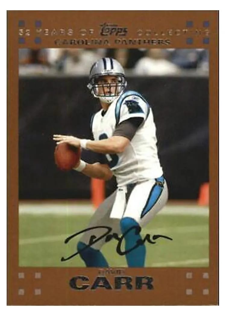 2007 Topps David Carr #20 card