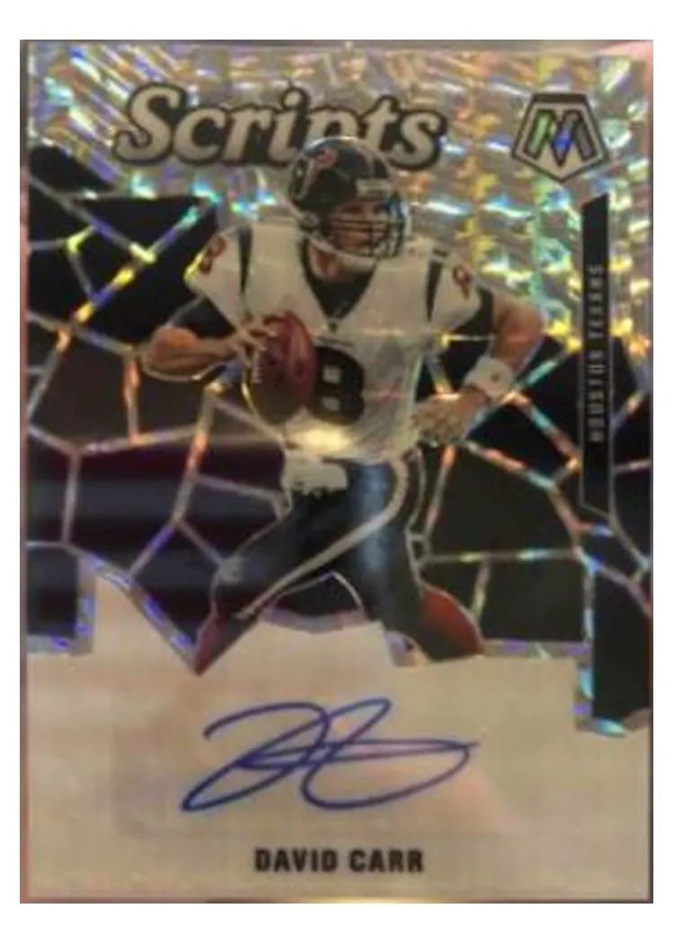 2020 Panini Mosaic Scripts David Carr #S59 card