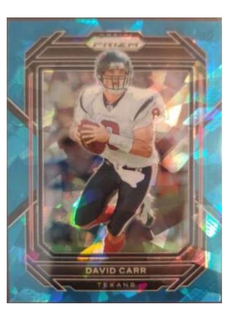 2022 Panini Prizm Base Set David Carr Blue Ice #119 card