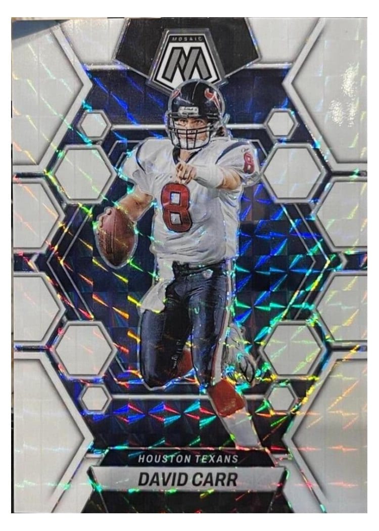 2023 Panini Mosaic Base Set David Carr White #93 card