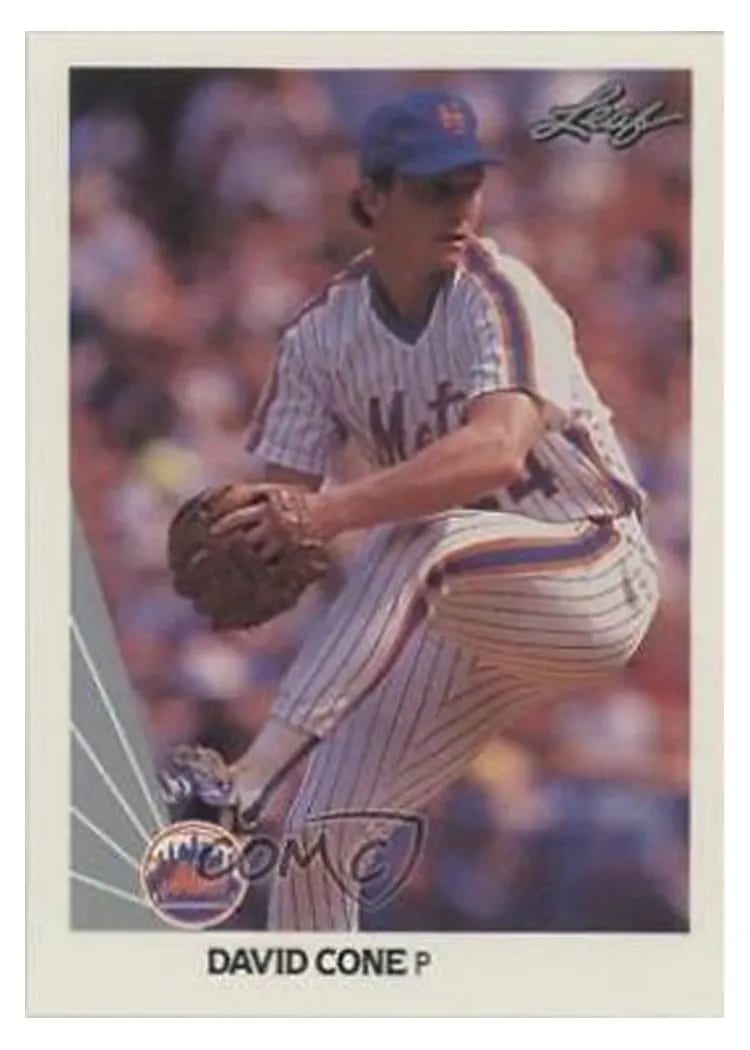 1990 Leaf David Cone #40 card