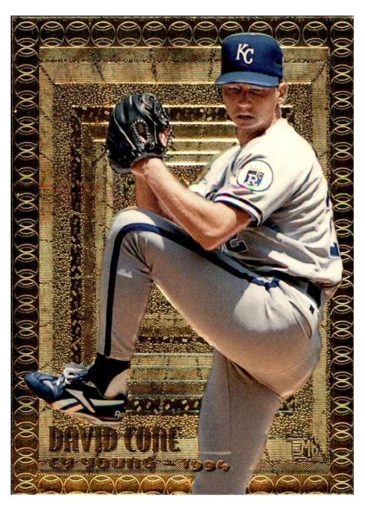 1995 Topps Embossed David Cone #98 card