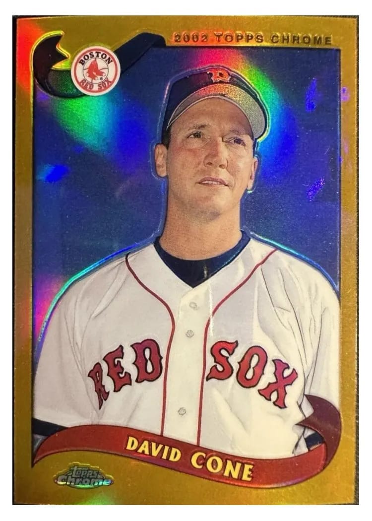 2002 Topps Chrome David Cone #14 card