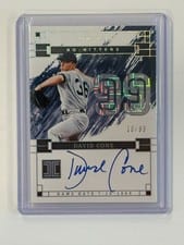 2024 Panini Impeccable No-Hitters Signatures David Cone #NHS-DC