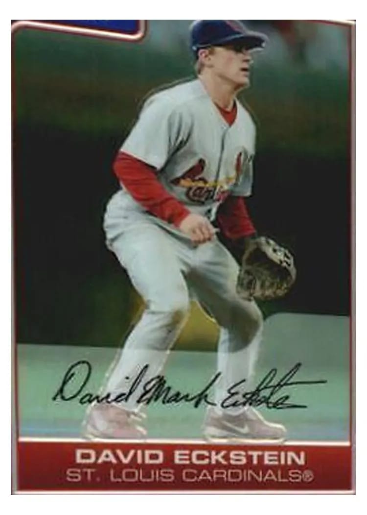 2006 Bowman Chrome David Eckstein #133 card