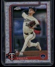 2025 Topps Chrome Logofractor Edition Base Set David Festa #156 card