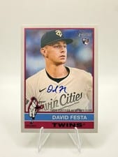 2025 Topps Heritage Real One Autographs David Festa #ROA-DF card