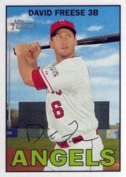 2016 Topps Heritage Base Set David Freese #28 card
