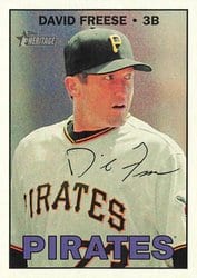 2016 Topps Heritage Base Set David Freese #561 card