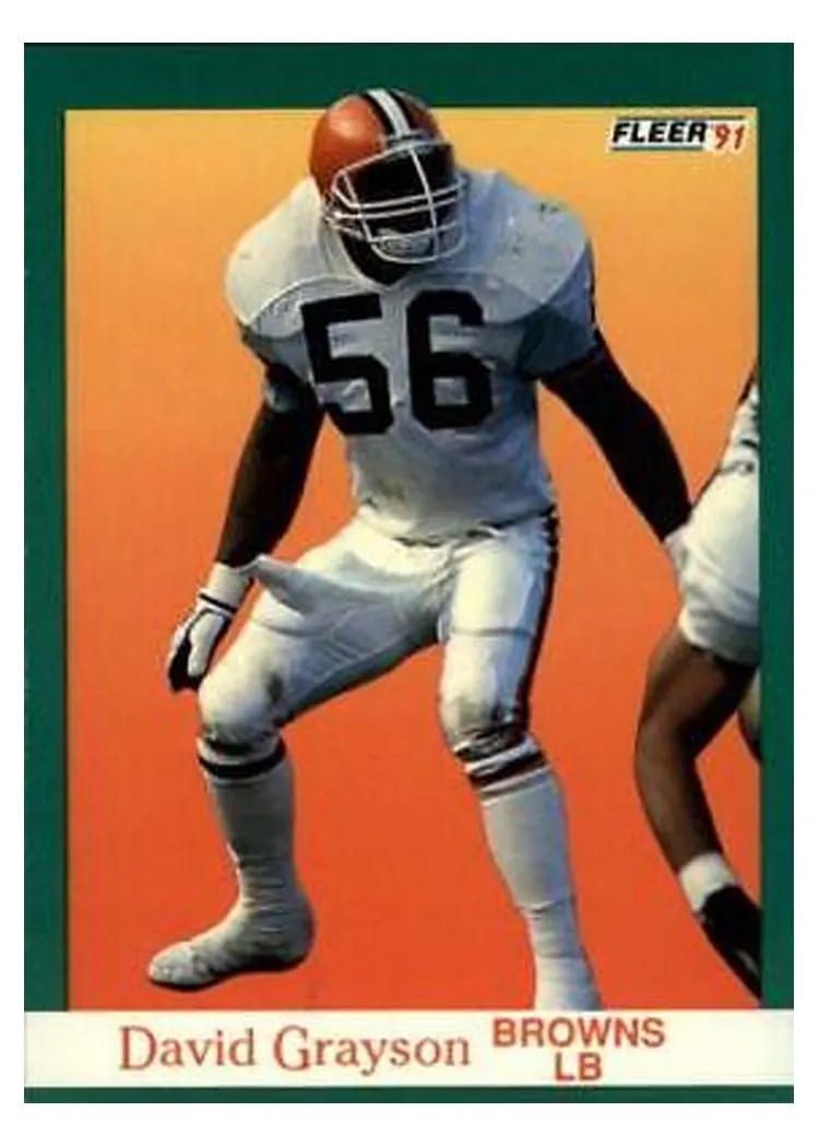 1991 Fleer David Grayson #35 card