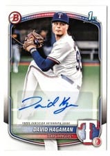 2025 Bowman Prospects Autographs David Hagaman #BPA-DH