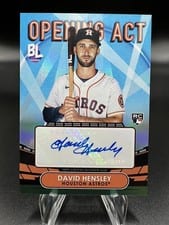 2023 Topps Big League Opening Act Autographs David Hensley #OAA-HEN card